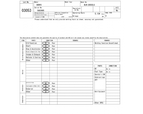 DENYO DLW-200X2LS