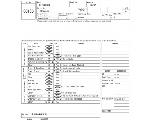 MITSUBISHI BD2GZ
