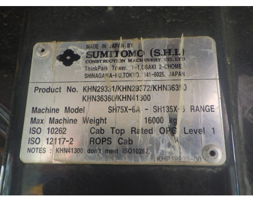 SUMITOMO SH135X-6