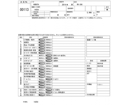 KUBOTA RX-306