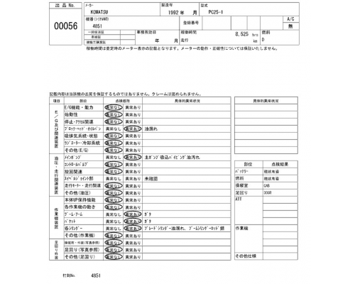 KOMATSU PC25-1