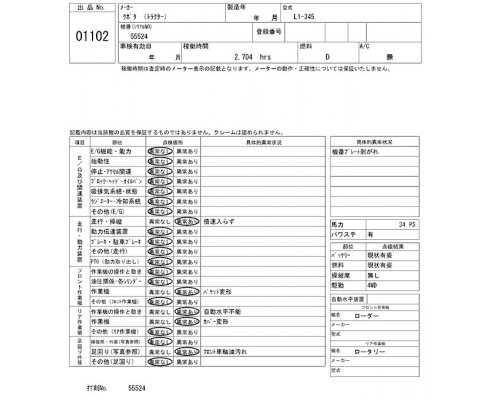 KUBOTA L1-345