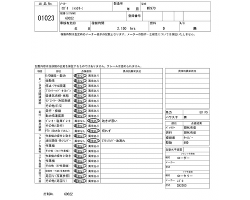 KUBOTA M7970