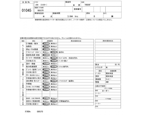 ISEKI T6500F