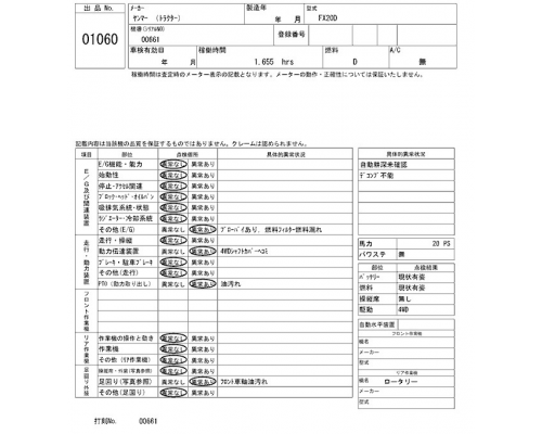 YANMAR FX20D