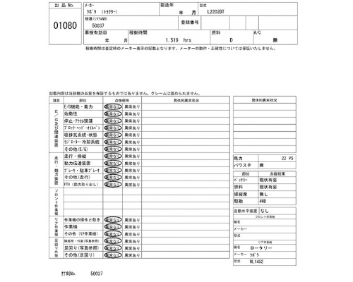 KUBOTA L2202DT