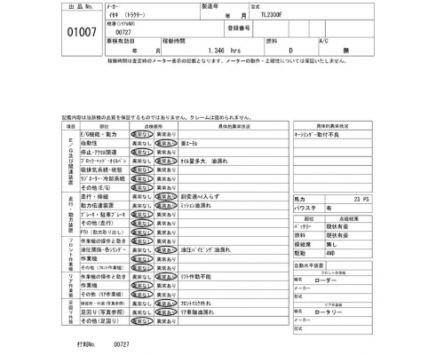 ISEKI TL2300F