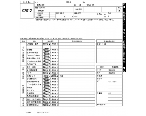KOMATSU FD25C-12