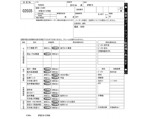 TOYOTA 8FBE15