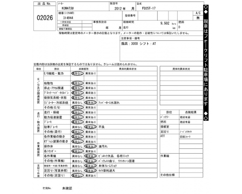 KOMATSU FD25T-17