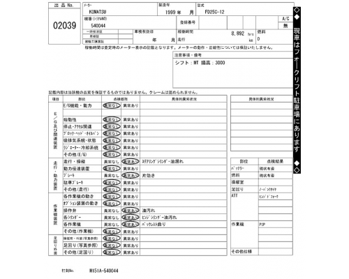 KOMATSU FD25C-12