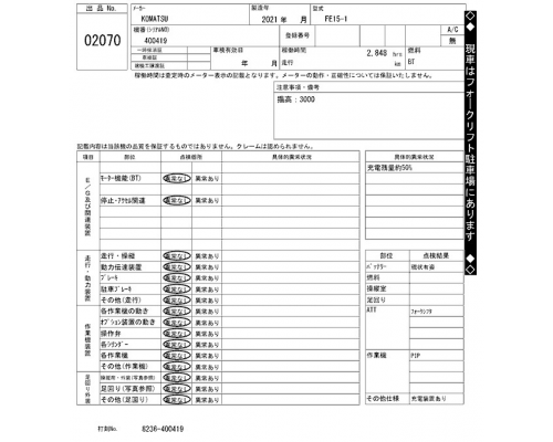 KOMATSU FE15-1