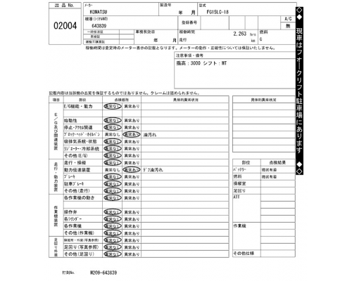 KOMATSU FG15LC-18