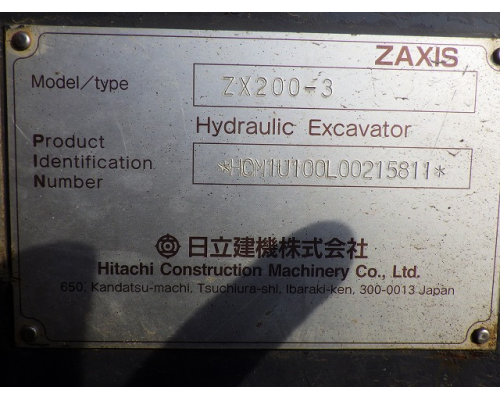 HITACHI ZX200-3